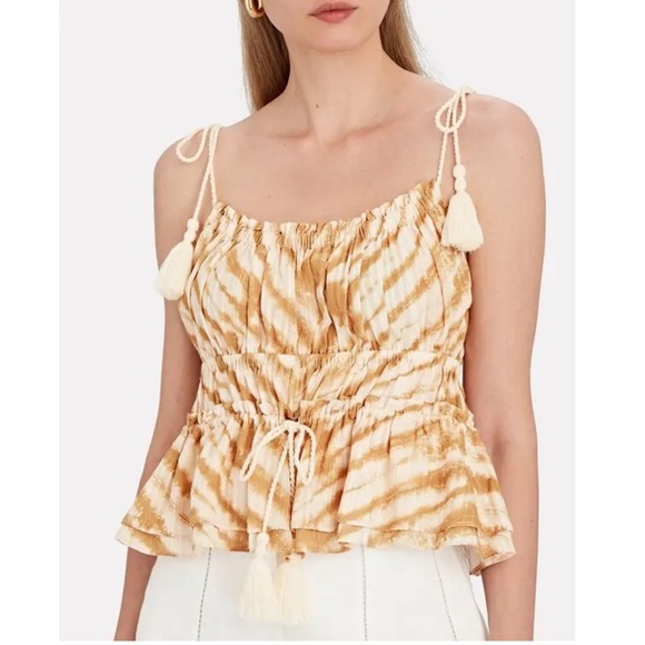 Ulla Johnson sand tie dye Rio top - Picture 1 of 7